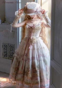 [Pre-orders Available Until 2/26] Romantic Rose Print Jumper Skirt -LOLITA Shop 005Eg38Xly1hy0oh12x9bj316i3jdu0x 1