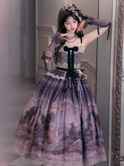 [Pre-orders Available Until 2/26] Romantic Rose Print Jumper Skirt -LOLITA Shop 005Eg38Xly1hy0op2nmisj316i3jdu0x