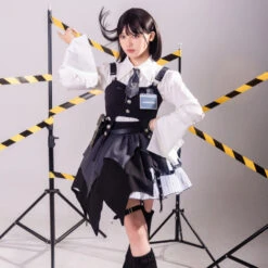 Machinist Miri Lori Vest And Skirt Setup With Belt