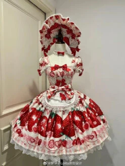 LOLITA [Pre-orders Available Until 3/16] Dream To Strawberry Print Dress -LOLITA Shop 007U90zWgy1hylb59ce01j31401hcqlo