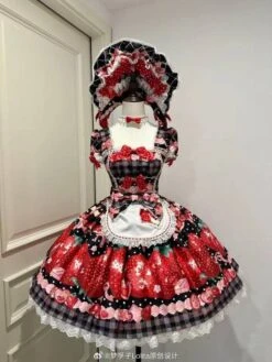 LOLITA [Pre-orders Available Until 3/16] Dream To Strawberry Print Dress -LOLITA Shop 007U90zWgy1hymgl0vd8qj31401hcqk0