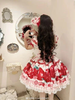 LOLITA [Pre-orders Available Until 3/16] Dream To Strawberry Print Dress -LOLITA Shop 007U90zWgy1hyul7fjaobj31401hctpq