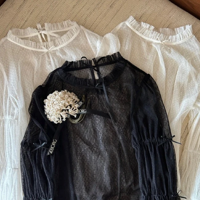 Bedford Afternoon Tea Polka Dot Tulle Blouse 3 Bedford Afternoon Tea Polka Dot Tulle Blouse