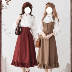 Misty Forest Classical Vest And Skirt All 4 Colors -LOLITA Shop 1000x1500px ecbe5313 b684 4692 95a0 329d12f55436