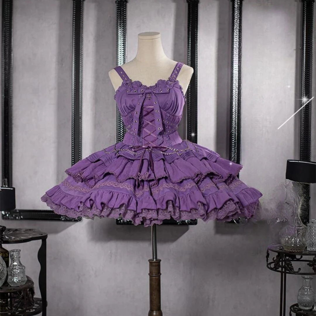 Cross Contract Belt Ribbon Jumper Skirt 6 Colors Available 13 Cross Contract Belt Ribbon Jumper Skirt 6 Colors Available - Image 11