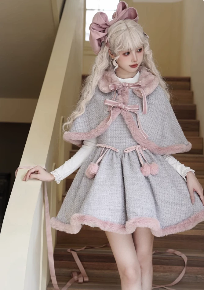 Love Song Pink Boa Jumper Skirt And Cape 3 Love Song Pink Boa Jumper Skirt And Cape