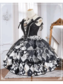 JOKER CARD Setup With Block Check Tulle Skirt -LOLITA Shop 10 efdcbf78 910f 4a4e 8d2c a8bb37c70cab
