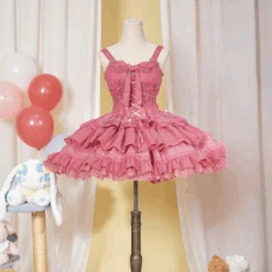 Cross Contract Belt Ribbon Jumper Skirt And Bolero Set, 6 Colors -LOLITA Shop 11 31afcb31 bdf4 4449 8ee5 f59bef6fa4cd 1