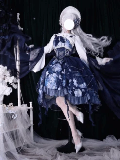 [Pre-order] Deep Sea Story Sparkling Kaigetsu Jumper Skirt -LOLITA Shop 13 e48f8ab7 2c04 494a b124 be7fc0de7d50