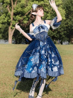 [Pre-order] Deep Sea Story Sparkling Kaigetsu Jumper Skirt -LOLITA Shop 15 997db344 6077 42c3 b645 232c1d0badf9