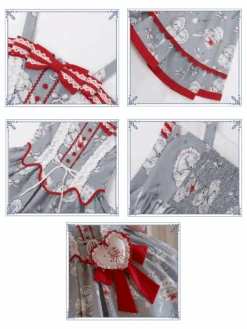 Bear Tea Party 2-tiered Ruffle Jumper Skirt -LOLITA Shop 19 e95c8923 f25a 4dfa a88f d9b00fb69f3d