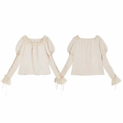 Rosy Cheeks Lace-up Blouse -LOLITA Shop 1 1496e46f df93 43ac aa0c a714e7baf14b