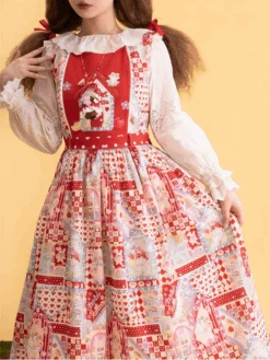 Sweet Home Fairytale Collared Jumper Skirt -LOLITA Shop 1 296de30a feab 407d 8b64 358d4b50bbeb