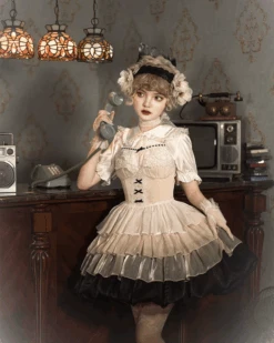 Swan Lake Gradient Color Ballet Style Jumper Skirt -LOLITA Shop 1 729b6217 14e9 4bf0 9adb a539acd2c3f7