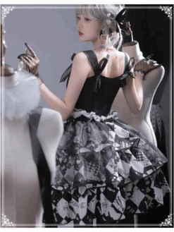 JOKER CARD Setup With Block Check Tulle Skirt -LOLITA Shop 1 e5f90b6f 60ba 4e35 bf54 ec829688aa84