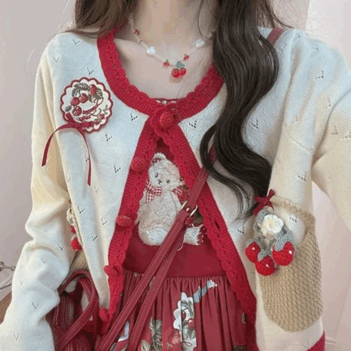 Wild Strawberries Knit Tops And Cardigans