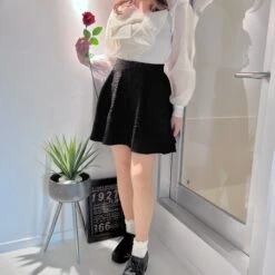 Ribbon Blouse Rose Pattern Skirt Setup 14 Ribbon Blouse Rose Pattern Skirt Setup -LOLITA Shop 2023 05 17123615