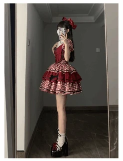 Queen Of Hearts Gingham Check Blouse And Skirt Setup 22 Queen Of Hearts Gingham Check Blouse And Skirt Setup -LOLITA Shop 20 3500c37a f97f 4ec4 8dfb 849d3e60fb84