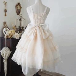 Maiden's Holiday Pearl Puff Jumper Skirt All 6 Colors -LOLITA Shop 20 88bd1744 6e24 4f40 add9 ce6206989b2a