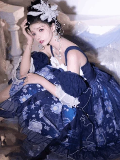 [Pre-order] Deep Sea Story Sparkling Kaigetsu Jumper Skirt -LOLITA Shop 20 8d16450a 49fa 4748 aa5e ca829fa11778