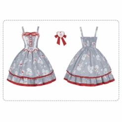 Bear Tea Party 2-tiered Ruffle Jumper Skirt -LOLITA Shop 20 ecbae773 95eb 460c a7ac 2f819cb6c81d