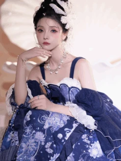 [Pre-order] Deep Sea Story Sparkling Kaigetsu Jumper Skirt -LOLITA Shop 22 6bc31b2b 2522 4e1a 9b87 f6c44516812f