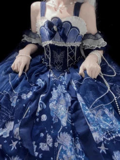 [Pre-order] Deep Sea Story Sparkling Kaigetsu Jumper Skirt -LOLITA Shop 2 208f92c3 eec7 4ae1 8ddf 409392ba5c54