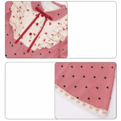 Ruby Chocolate Heart Dot Short Sleeve Dress -LOLITA Shop 2 65409154 ee95 4001 9c46 4f8bb8a93e0a