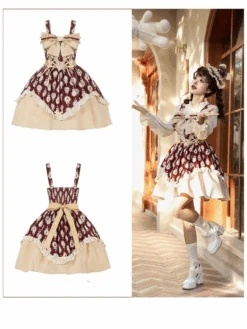 Calm Circus Troupe Big Ribbon Jumper Skirt -LOLITA Shop 2 f9f0998c f6cf 4646 9395 f3e0a98f7c57