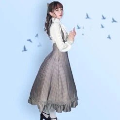 Classical 2way High Waist Jumper Skirt -LOLITA Shop 2pmid