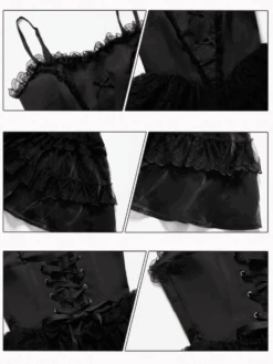 Dark Fairy Layered Frill Jumper Skirt And Blouse -LOLITA Shop 3 59762763 5293 4df6 99b6 e07c078fab8d