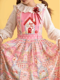 Sweet Home Fairytale Collared Jumper Skirt -LOLITA Shop 3 7539655b 1c7b 4c3c 92b2 30a1dc47e599