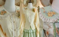 [Pre-order] Gardening Sunflower Embroidered Collar Blouse -LOLITA Shop 4ab72c43gy1hts608nh5yj235s2ljqv8