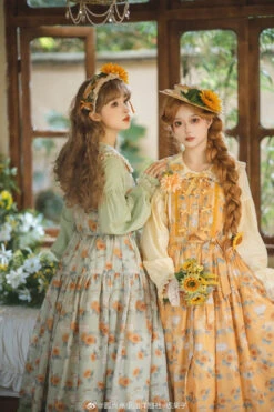 [Pre-order] Gardening Sunflower Embroidered Collar Blouse -LOLITA Shop 4ab72c43gy1httcozajr3j21hc27zu0x