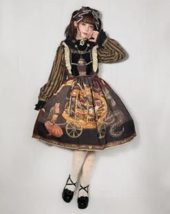[Pre-order] Kaikiya Circus Troupe Gothic Lolita Jumper Skirt -LOLITA Shop 5D9FDC2F E91D 44F9 8BCF 6E0A818A3EB2