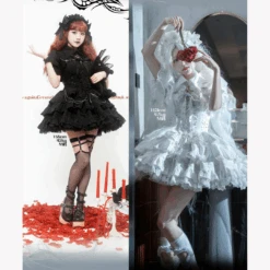 Cross Contract Belt Ribbon Jumper Skirt And Bolero Set, 6 Colors -LOLITA Shop 5 1a0ff42b 8429 43e7 93b6 8f61e823a83c 1