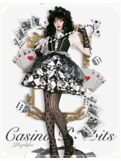 JOKER CARD Setup With Block Check Tulle Skirt -LOLITA Shop 5 f5d8f5b9 f6e4 46ed 9335 fb27f8479b76