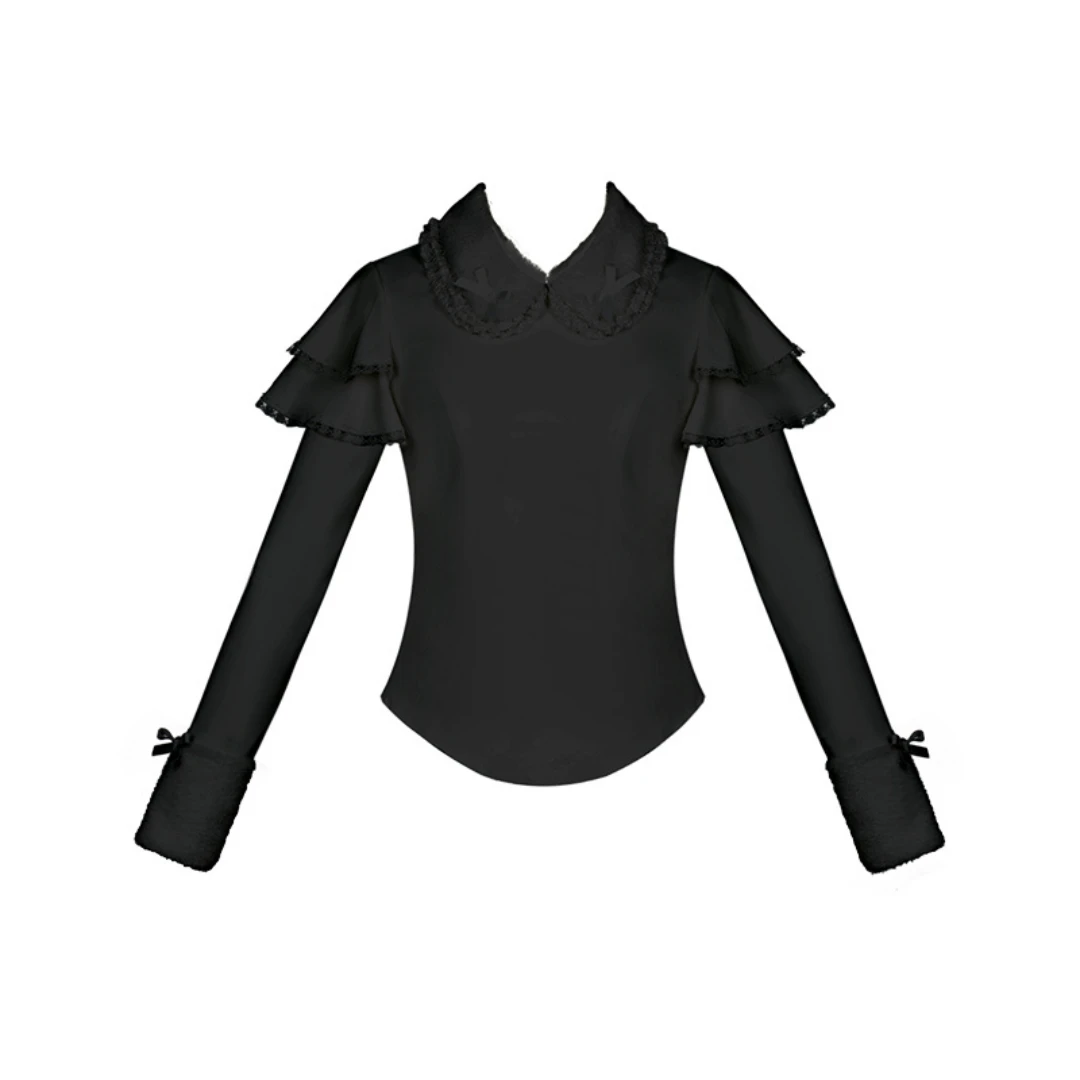 Boa Docking Shoulder Frill Knit Top 20 Boa Docking Shoulder Frill Knit Top - Image 18