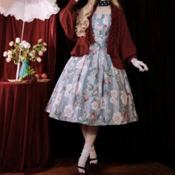 Classical 2way High Waist Jumper Skirt 19 Classical 2way High Waist Jumper Skirt -LOLITA Shop 699d034bgy1h7k12eaojkj22po3m77wk