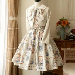 Eternal Echo Classic Dress And Jacket Setup With Headband -LOLITA Shop 699d034bgy1hbkch3ktxzj22fl3nz4qu