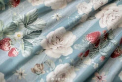 Rose And Raspberry French Sleeve Jumper Skirt With Ribbon Hair Accessory -LOLITA Shop 699d034bgy1hcfw88j4r7j23w02lc1l5