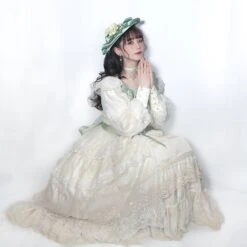 [Pre-order] Bell Orchid Flower Embroidery Open Skirt Elegant Dress -LOLITA Shop 7EA9A6BA 5612 4208 83E9 9F1B734B5717 04f2656a 6298 4a96 9965 e95e92f0c333