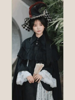 Thorns Cross 2way Black Cloak -LOLITA Shop 7 8a1b8f49 3f86 4213 8823 7b8174ba67d6