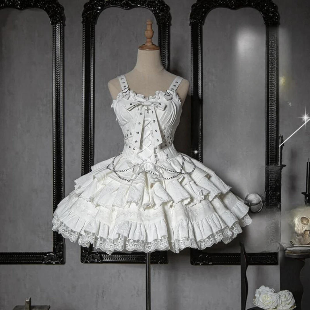 Cross Contract Belt Ribbon Jumper Skirt 6 Colors Available 15 Cross Contract Belt Ribbon Jumper Skirt 6 Colors Available - Image 13