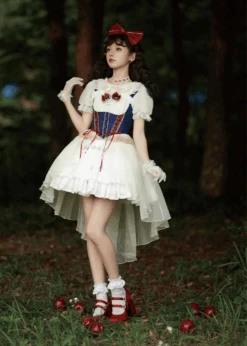 Flower Button Short Sleeve Blouse -LOLITA Shop 7 f5b7af21 4720 4ecb ad26 93ec6aaa6b83