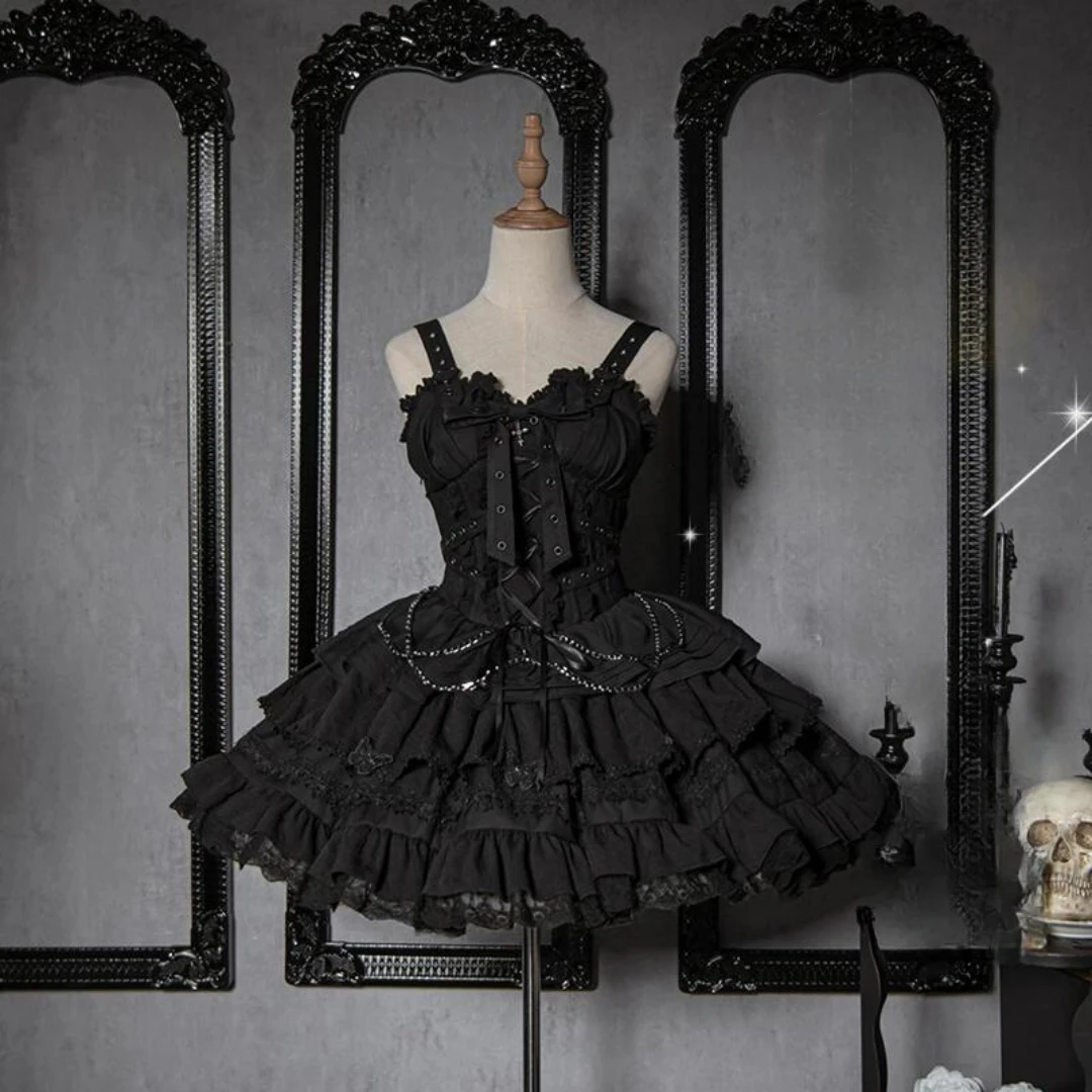 Cross Contract Belt Ribbon Jumper Skirt 6 Colors Available 16 Cross Contract Belt Ribbon Jumper Skirt 6 Colors Available - Image 14