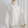 Blouse With Large Collar And Ribbon Tie -LOLITA Shop 9641516468 1321168111 720