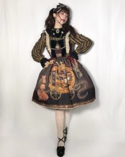 [Pre-order] Kaikiya Circus Troupe Gothic Lolita Jumper Skirt -LOLITA Shop B7505759 8E1C 4310 B2F9 99CB2D3557A0