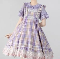 Endless Summer Madras Check High Waist Jumper Skirt 35 Endless Summer Madras Check High Waist Jumper Skirt -LOLITA Shop O1CN0105PbFt1b2uYxvNFFu 1965673408