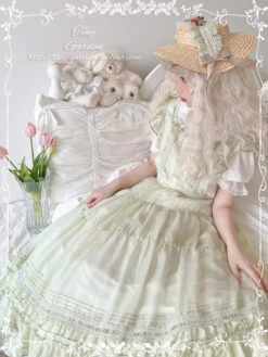 [Outlet] French Girly 2way Apron Skirt [with Flared Sleeves] -LOLITA Shop O1CN010HI6pd1FteZQ3gcG4 32520545